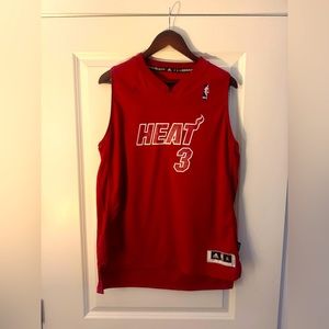 Vintage Dwayne Wade Miami Heat Red Jersey Red Size XL